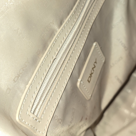 DKNY Tan Leather Backpack - Picture 9 of 9